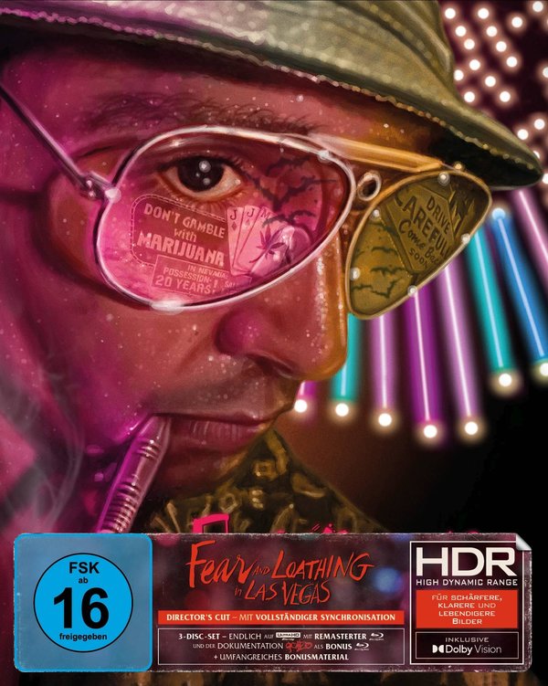 Fear and Loathing in Las Vegas - 3-Disc Special Edition mit Full Slip (4K Ultra HD) (+ Blu-ray) (+ Bonus-Blu-ray)