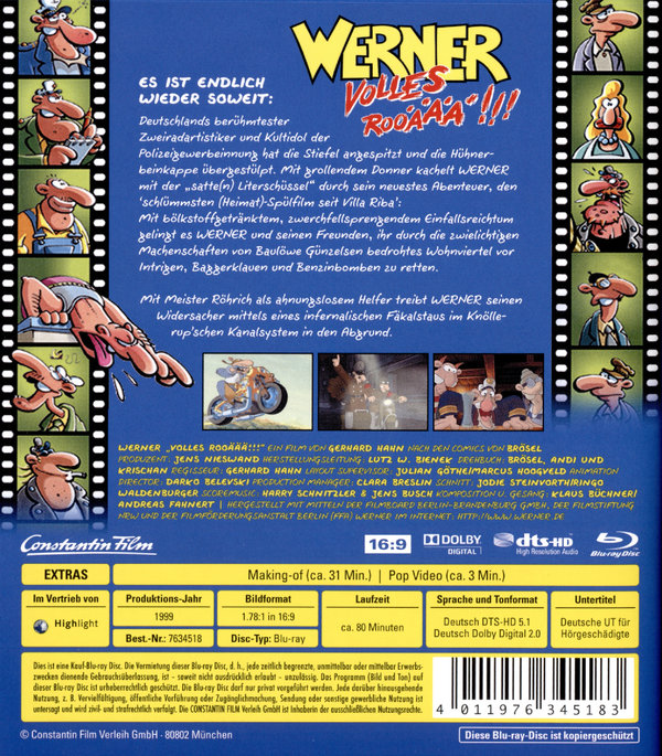 Werner - Volles Rooäää!!! (blu-ray)