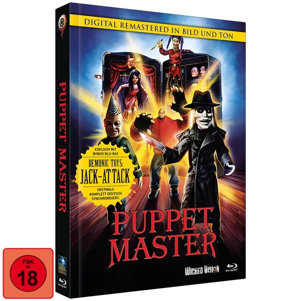 Puppet Master 1 - Unrated / Demonic Toys: Jack Attack - Uncut Mediabook Edition  (blu-ray) (A)