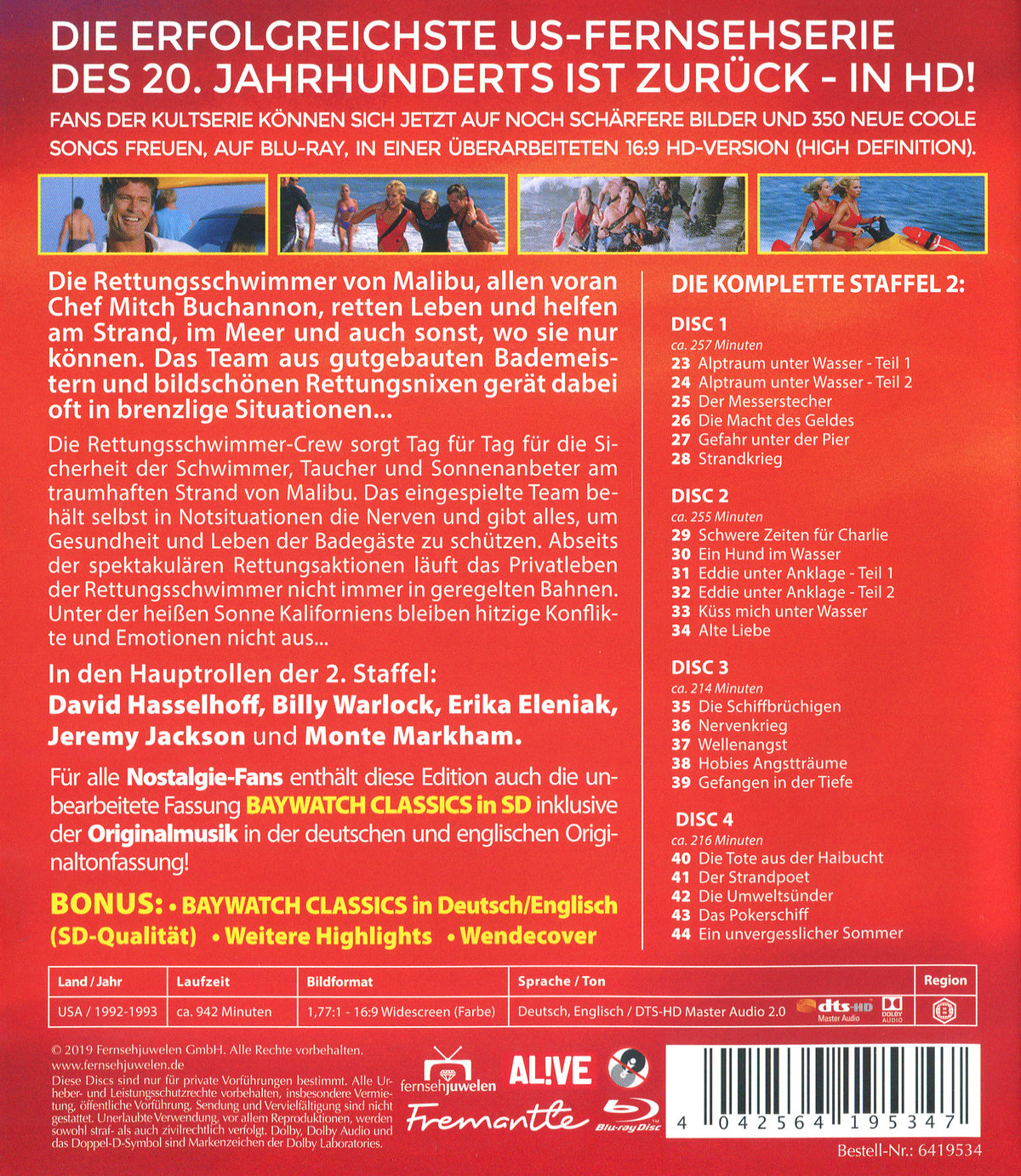 Baywatch - 2. Staffel (blu-ray)