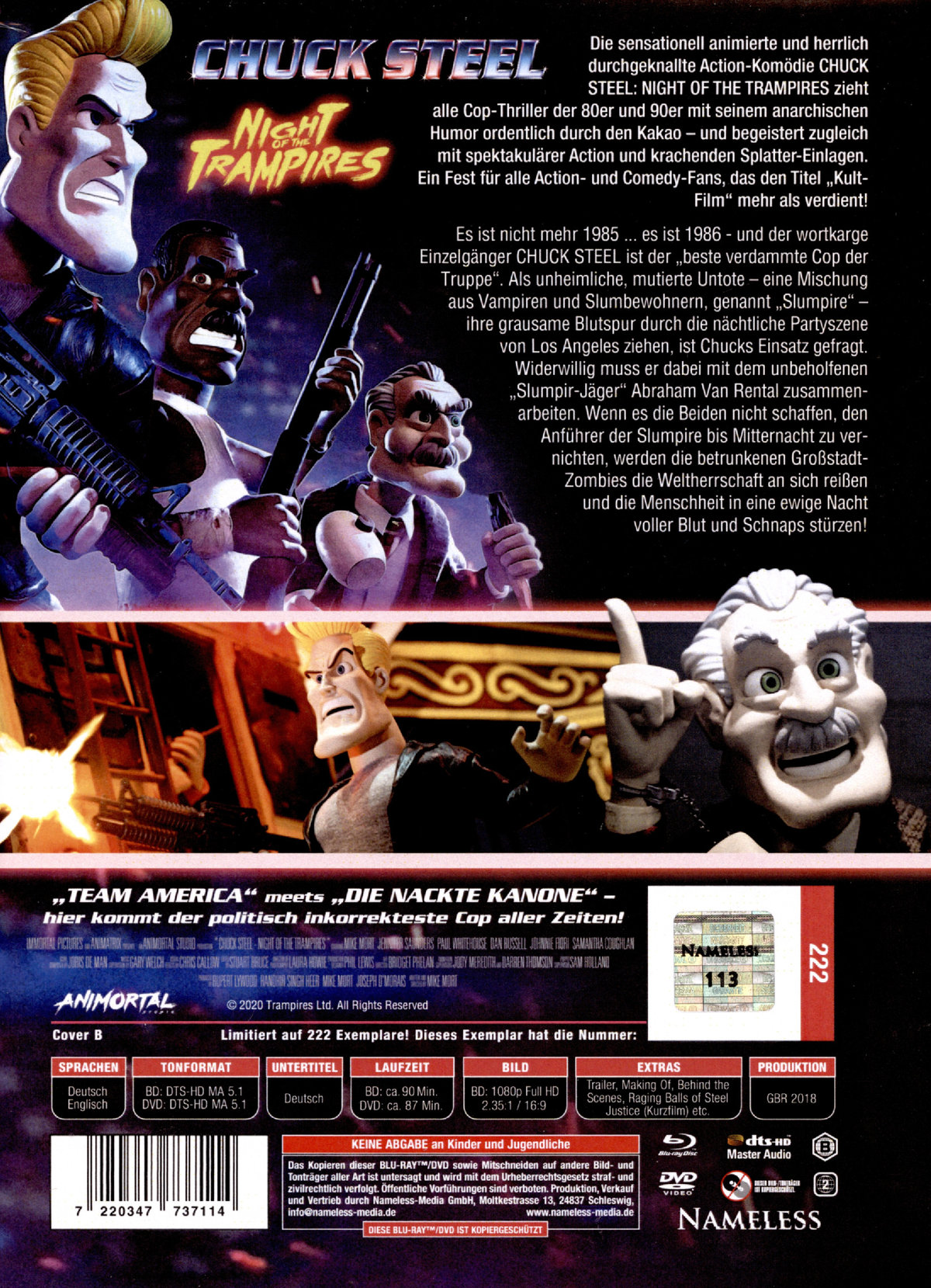 Chuck Steel: Night of the Trampires - Uncut Mediabook Edition  (DVD+blu-ray) (B)