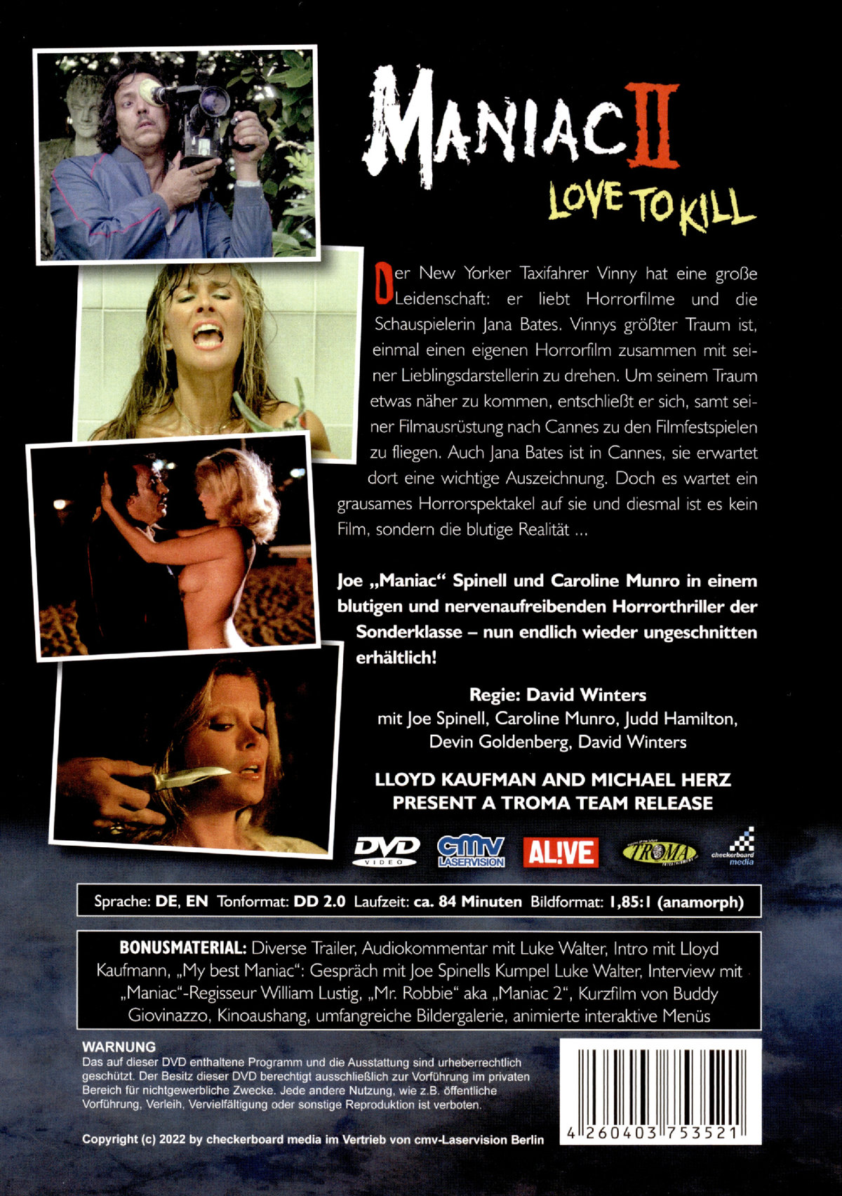 Maniac 2 – Love to Kill - Uncut Edition