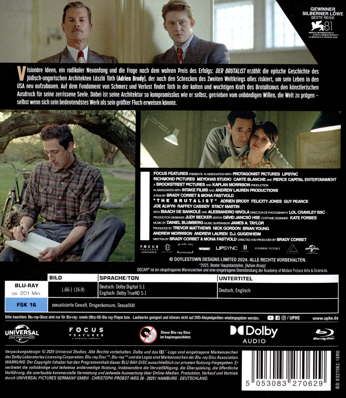 Der Brutalist  (Blu-ray Disc)
