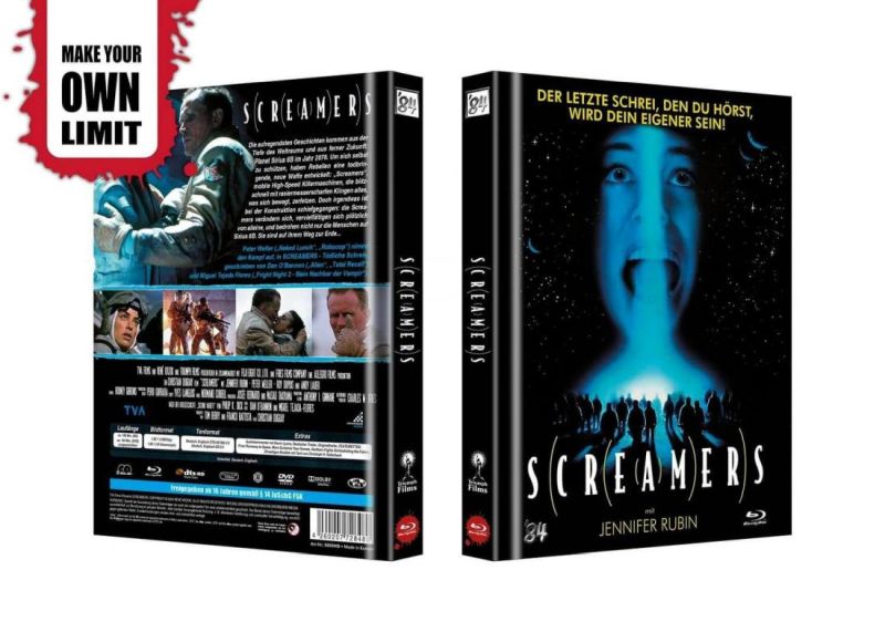 Screamers - Tödliche Schreie - Uncut Mediabook Edition (DVD+blu-ray) (B)