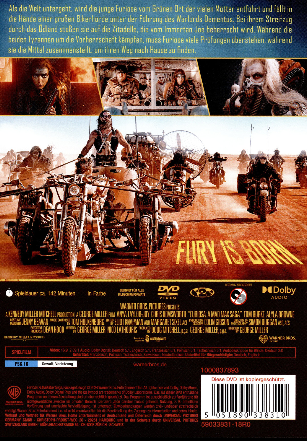 Furiosa: A Mad Max Saga  (DVD)