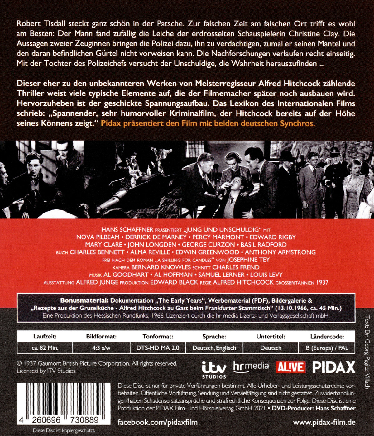 Alfred Hitchcock - Jung und unschuldig (blu-ray)