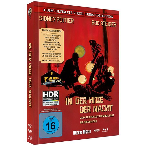In der Hitze der Nacht - The Ultimate Virgil Tibbs Mediabook Collection  (4K Ultra HD+blu-ray) (A)