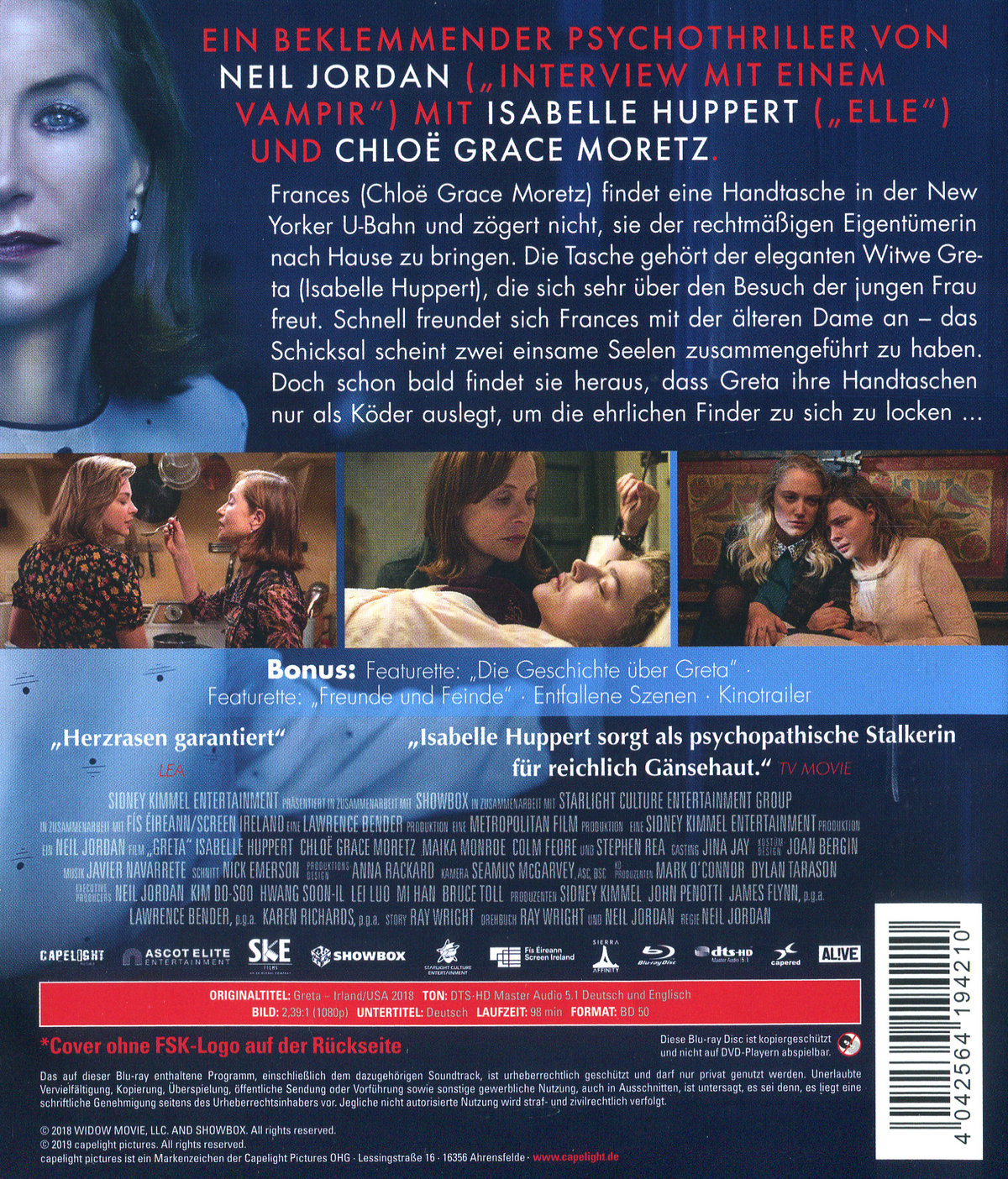 Greta (blu-ray)