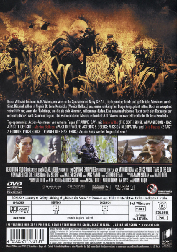 Tränen der Sonne (blu-ray)