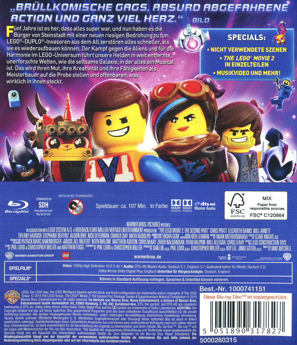 Lego Movie 2, The (blu-ray)