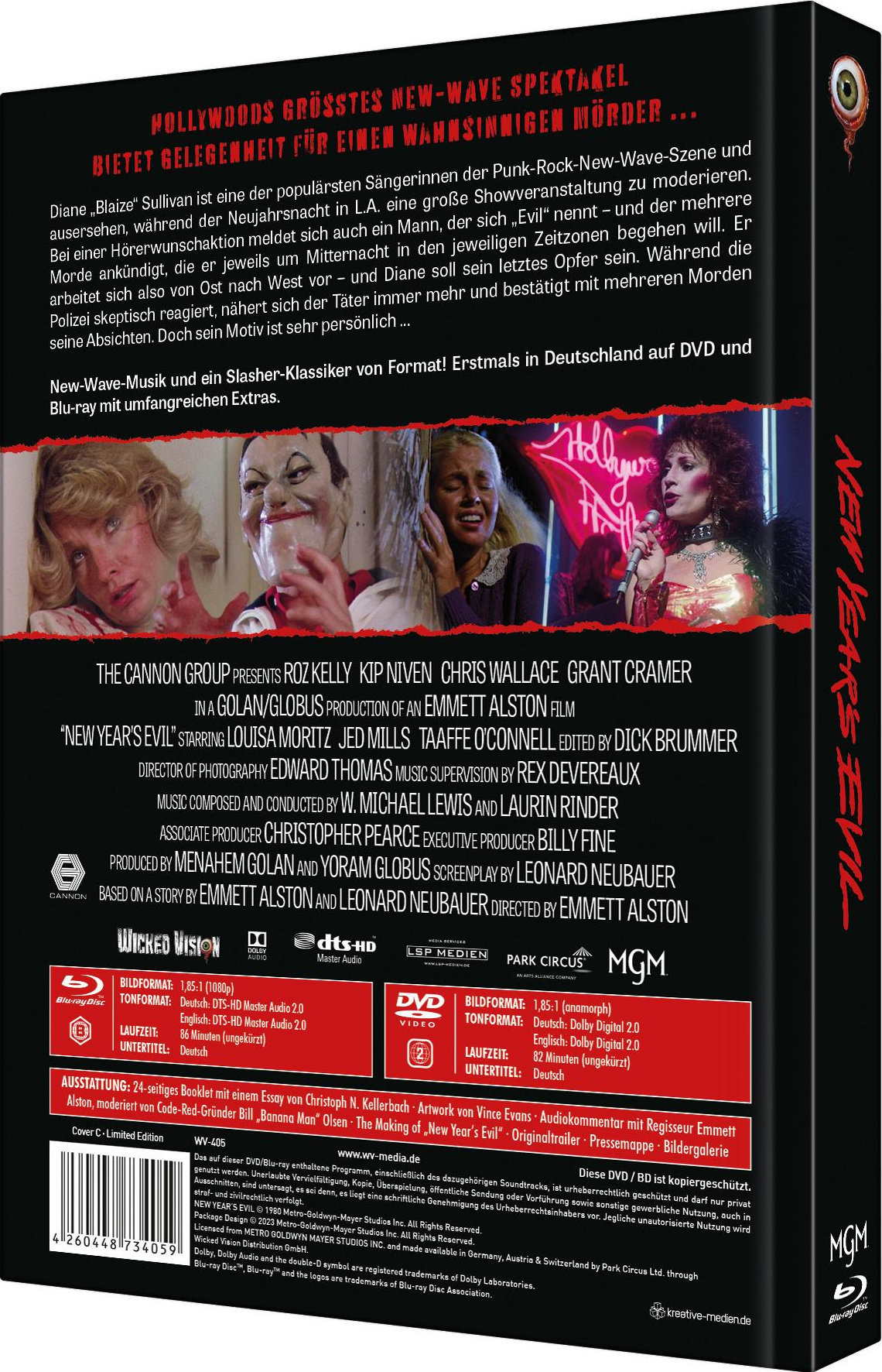 New Years Evil - Rocknacht des Grauens - Uncut Mediabook Edition (DVD+blu-ray) (C)