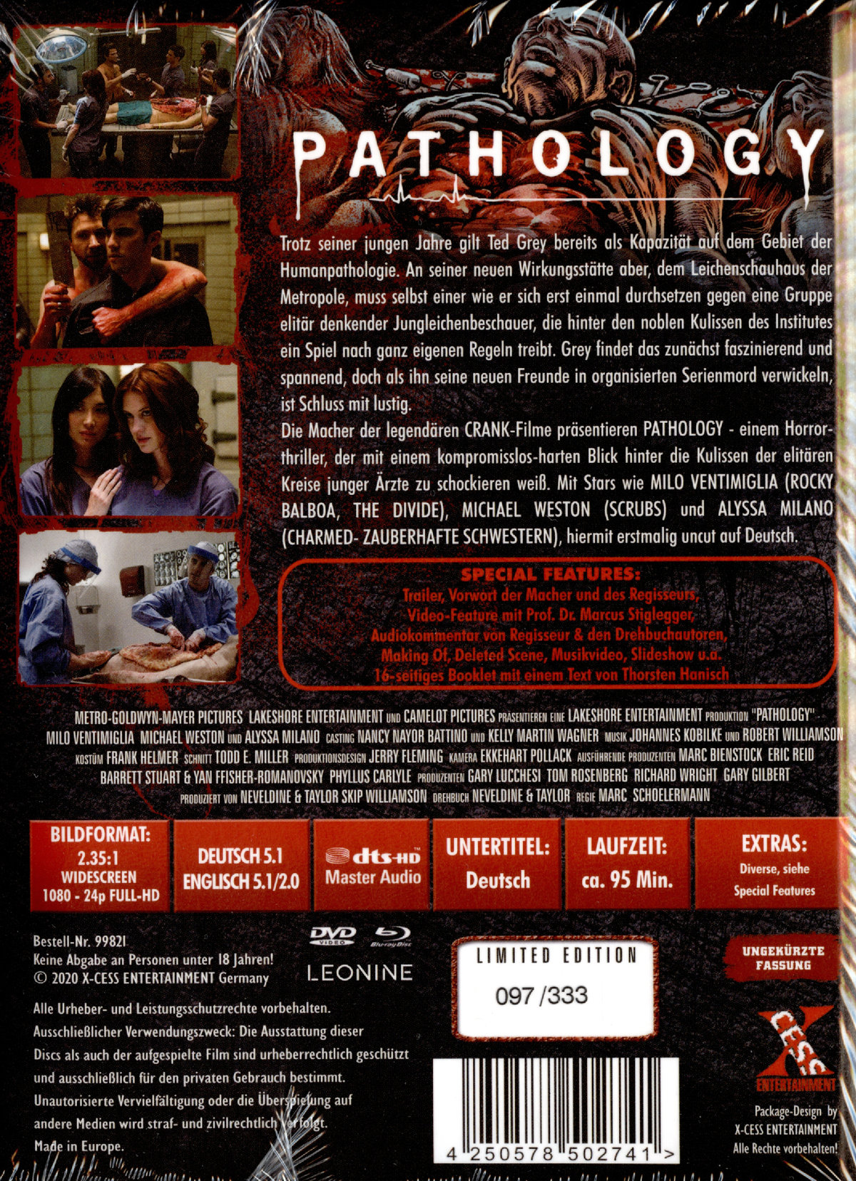 Pathology - Jeder hat ein Geheimnis - Uncut Mediabook Edition (DVD+blu-ray)