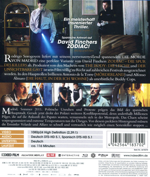 Morde von Madrid, Die (blu-ray)