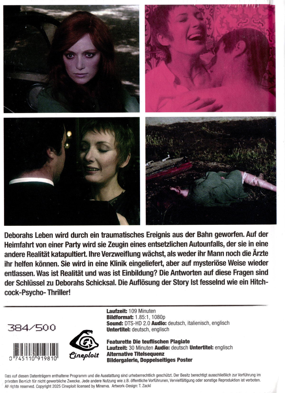 Un Fiocco Nero per Deborah - A black ribbon for Deborah - Uncut Mediabook Edition  (blu-ray) (B)