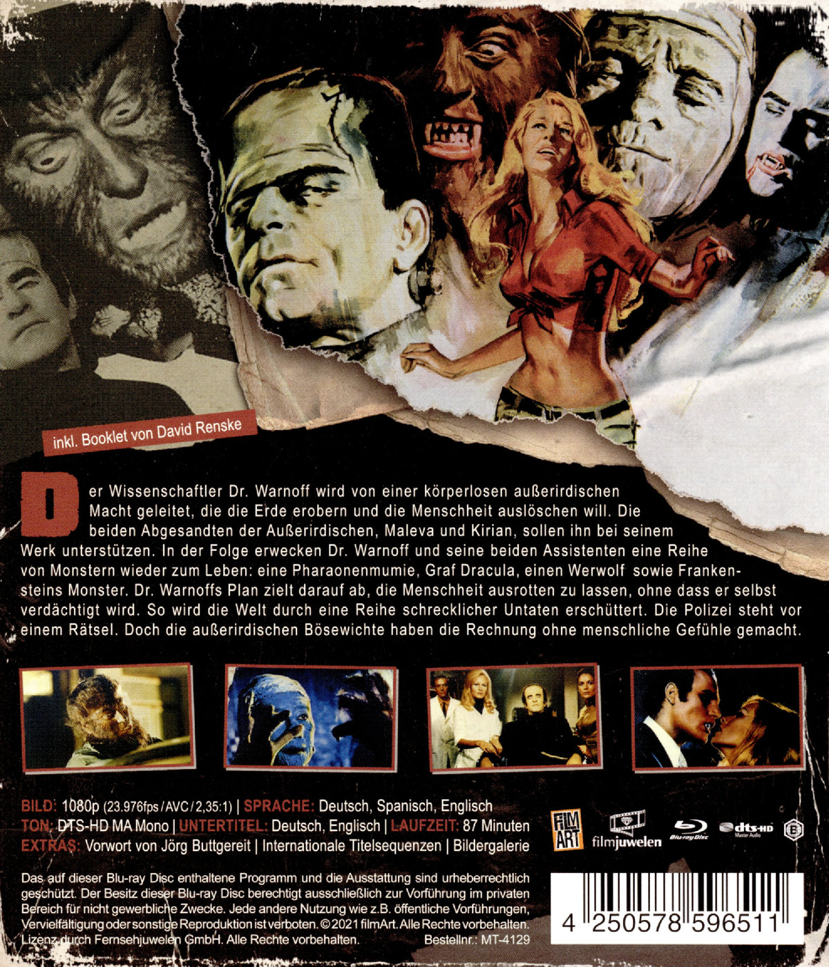 Dracula jagt Frankenstein - Uncut Remastered Edition (blu-ray)