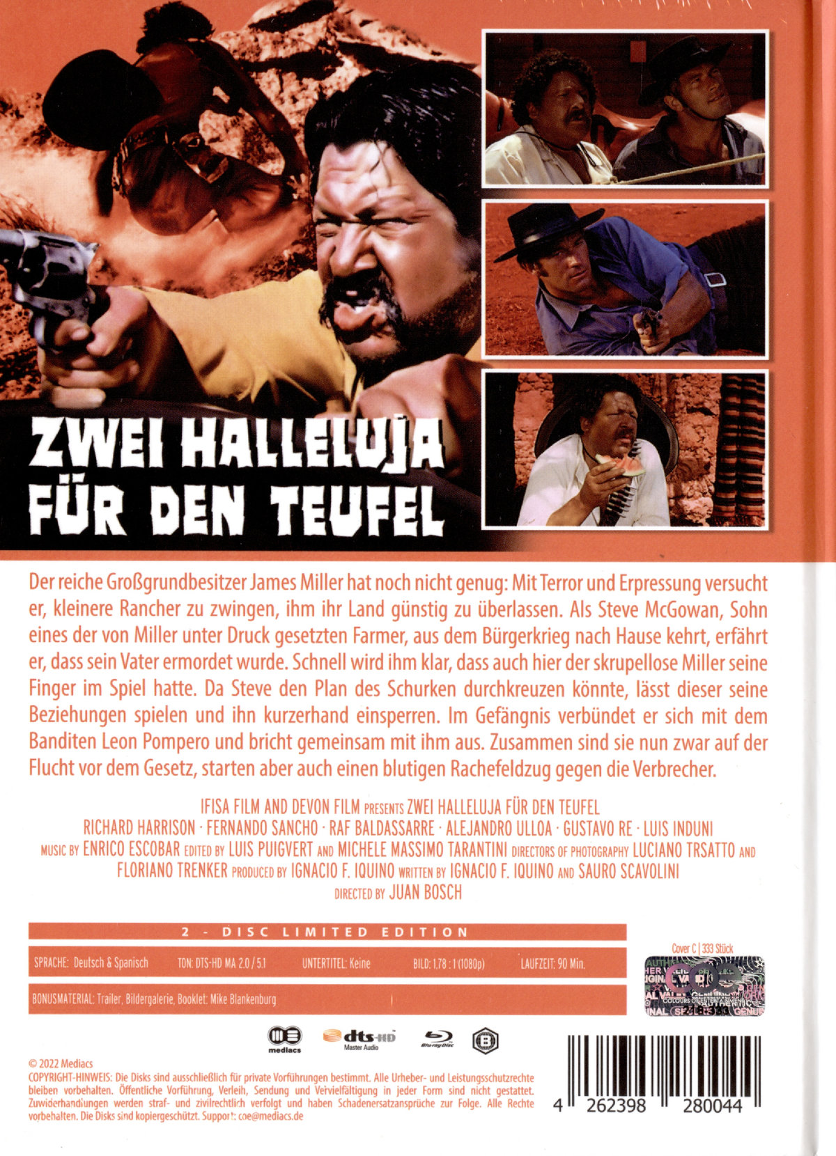 Zwei Halleluja für den Teufel - Uncut Mediabook Edition (DVD+blu-ray) (C)