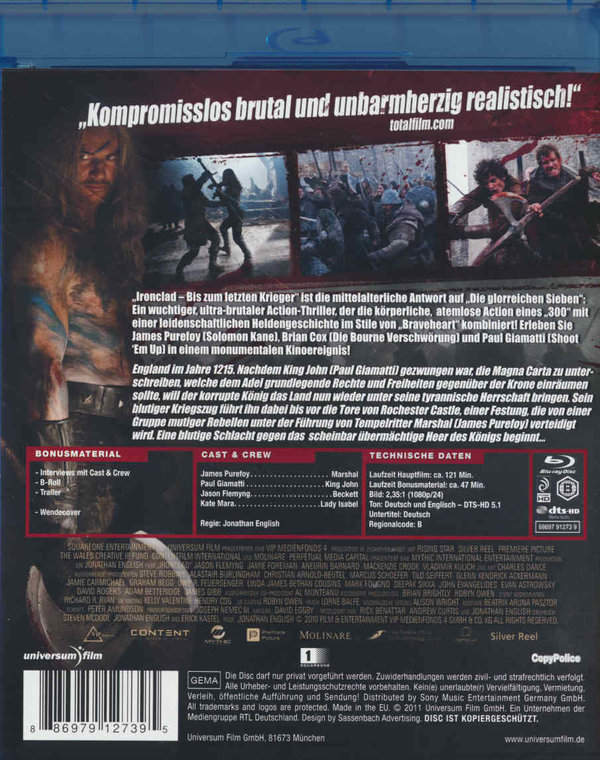 Ironclad - Bis zum letzten Krieger (blu-ray)