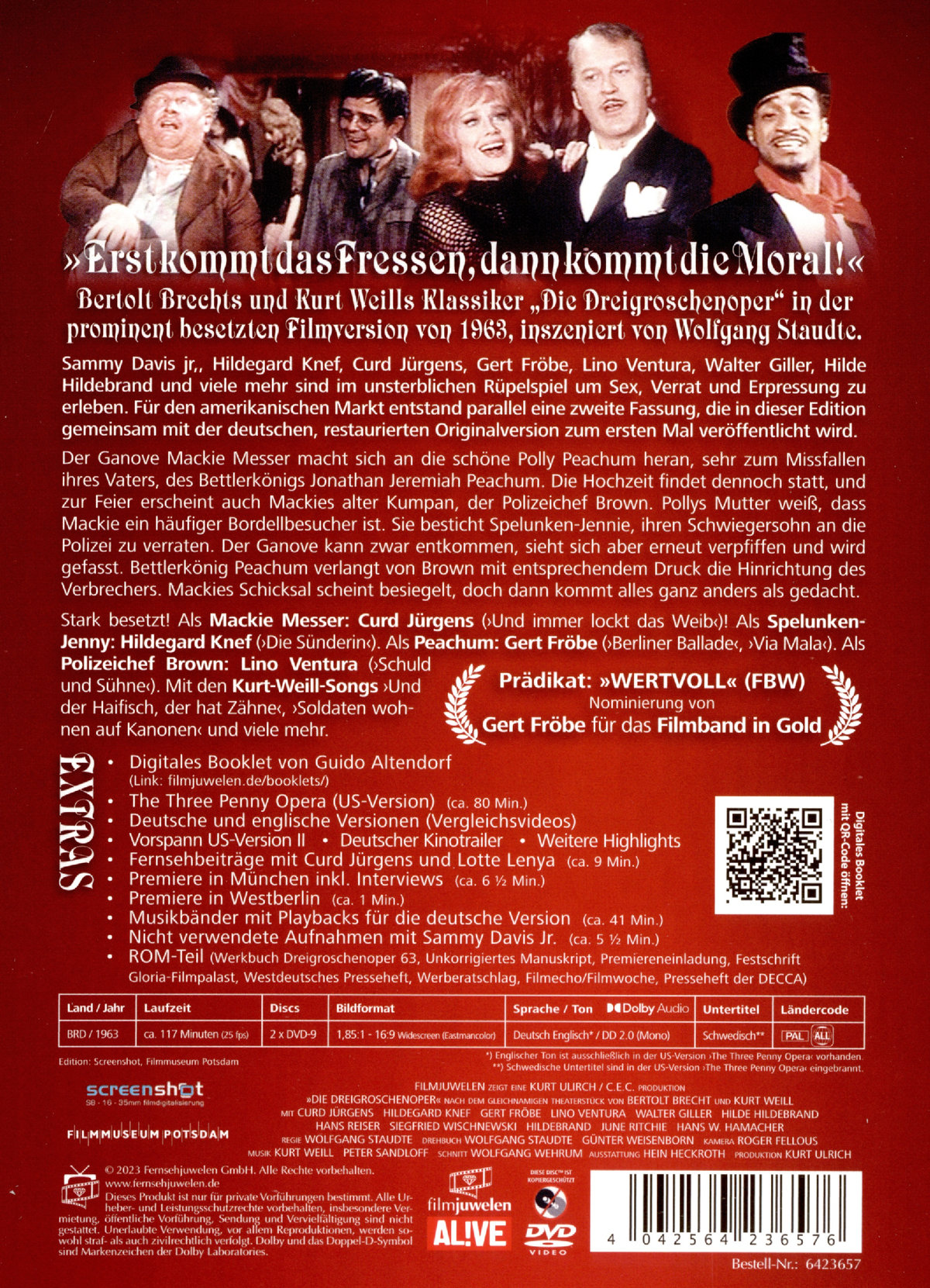 Die Dreigroschenoper  (+ Bonus-DVD)  (DVD)