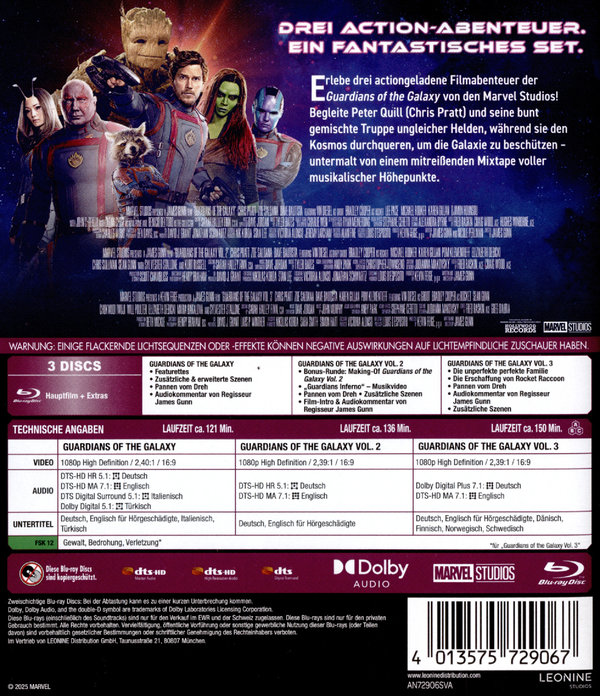 Guardians of the Galaxy -  3-Movie Collection   [3 BRs]  (Blu-ray Disc)