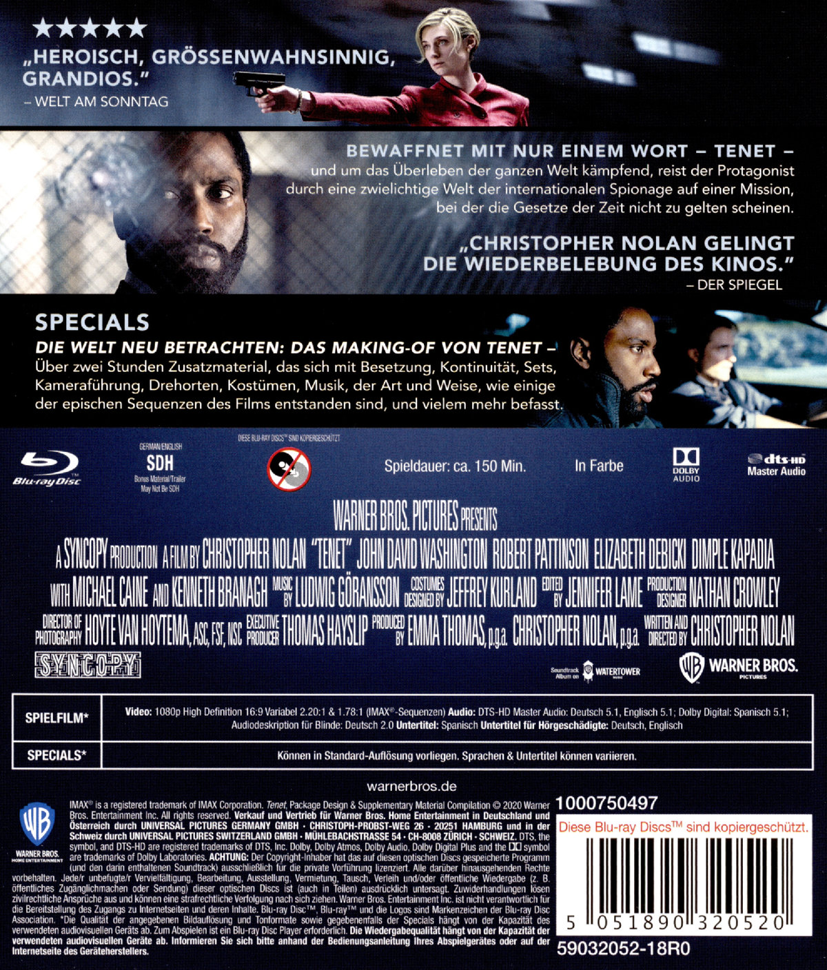 Tenet (blu-ray)