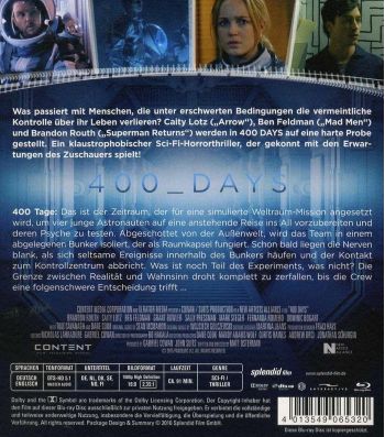 400 Days - The Last Mission (blu-ray)
