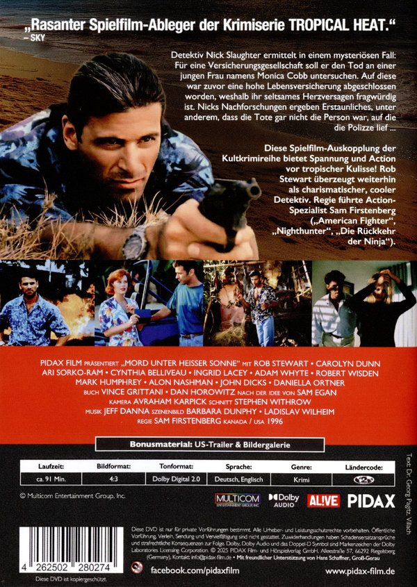 Tropical Heat - Der Film: Mord unter heißer Sonne / Spielfilm-Ableger der Kultkrimireihe (Pidax Film-Klassiker)  (DVD)