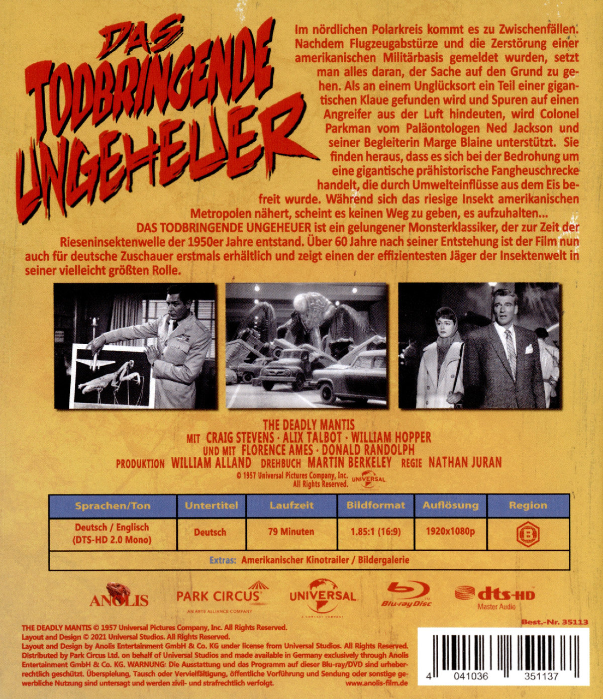 Todbringende Ungeheuer, Das - Limited Edition (blu-ray)