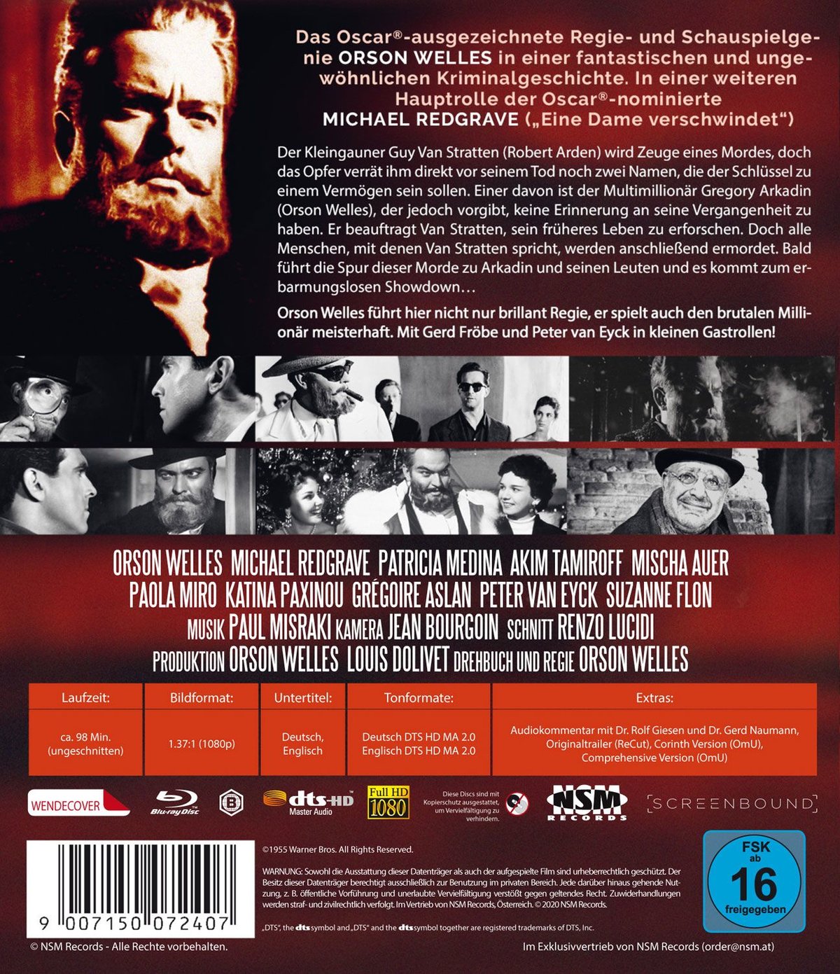 Herr Satan persönlich - Mr Arkadin - Uncut Edition (blu-ray)