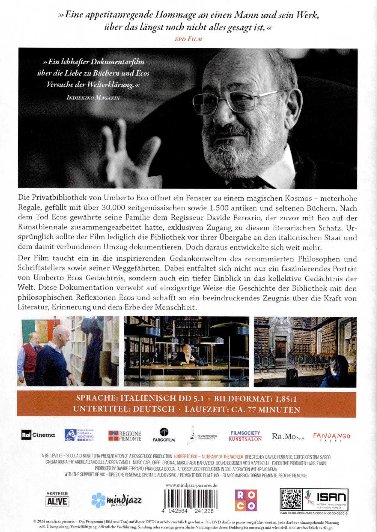 Umberto Eco - Eine Bibliothek der Welt (OmU)  (DVD)