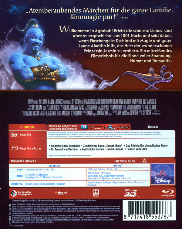 Aladdin (2019) 3D (3D blu-ray)