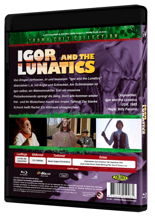 Igor and the Lunatics - Uncut Edition  (blu-ray)