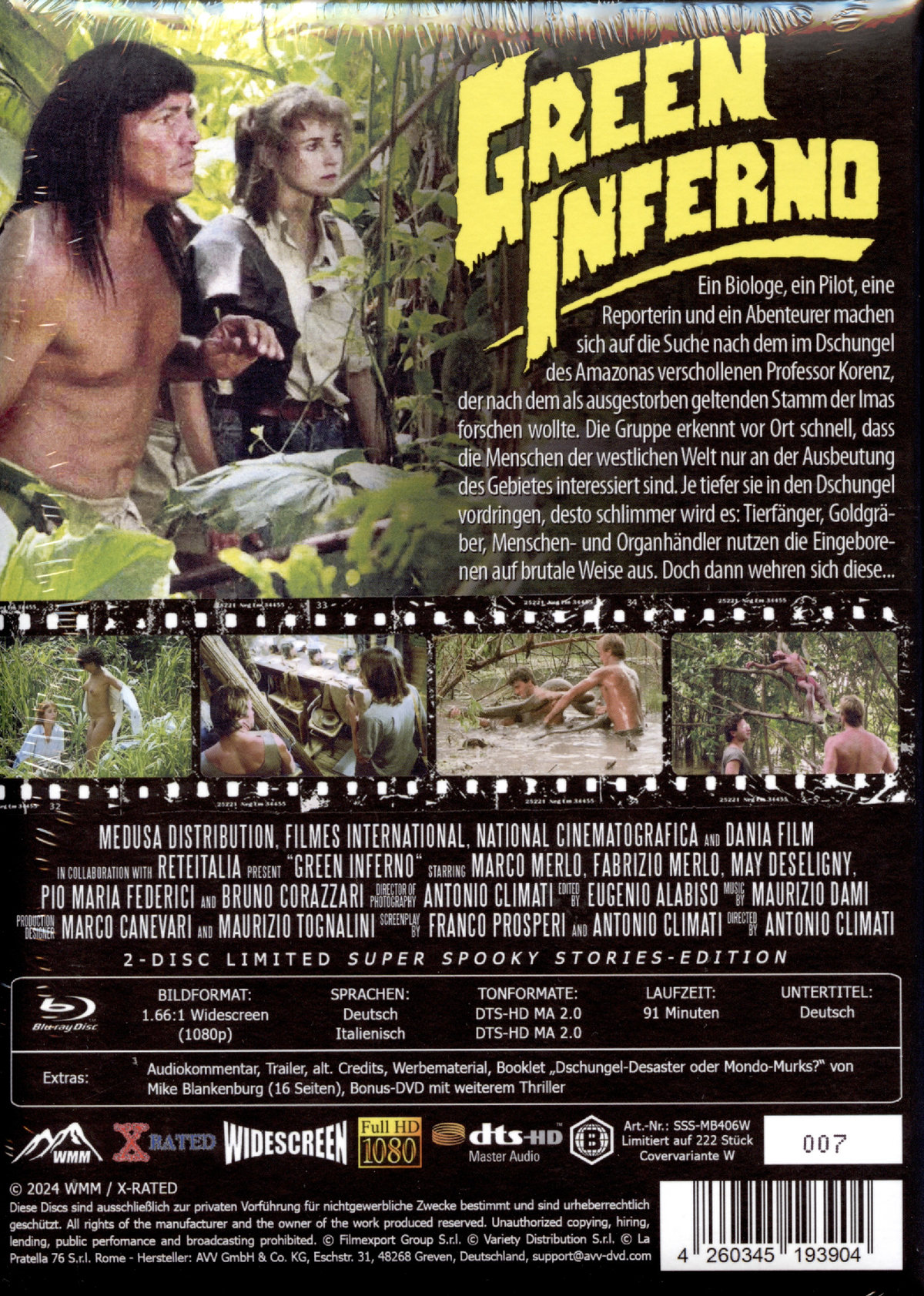 Green Inferno - Uncut Mediabook Edition  (blu-ray)