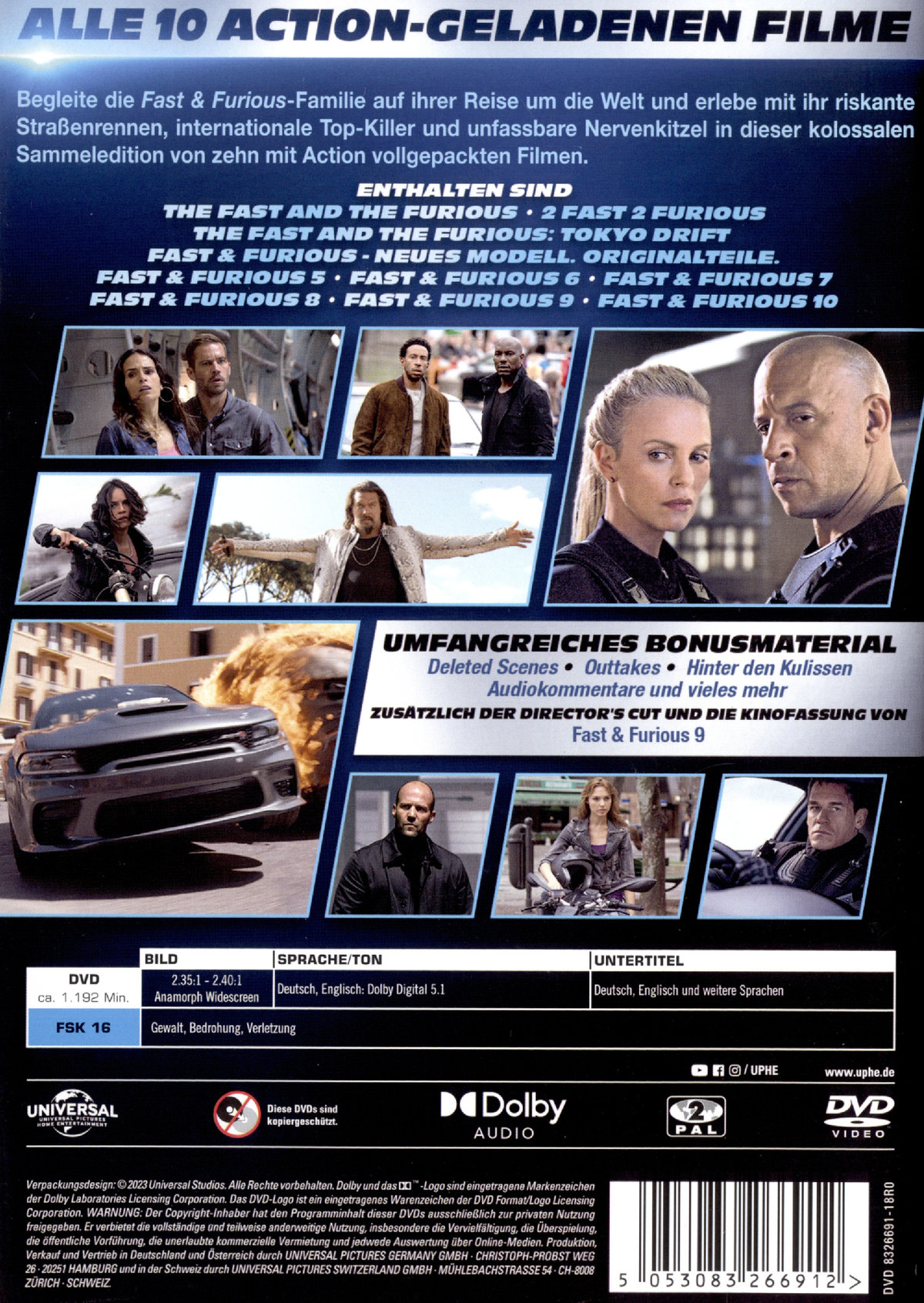 Fast & Furious - 10-Movie-Collection