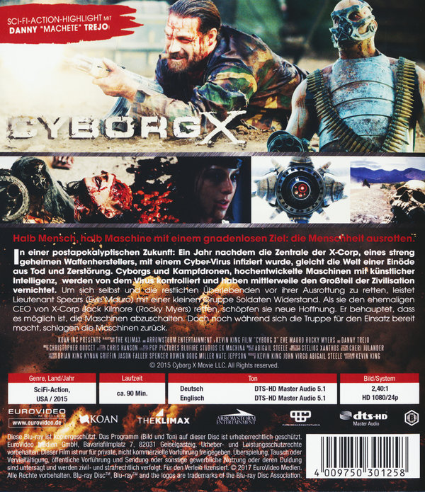 Cyborg X - Das Zeitalter der Maschinen hat begonnen (blu-ray)