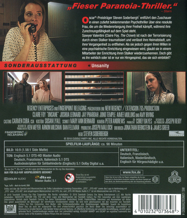 Unsane - Ausgeliefert (blu-ray)