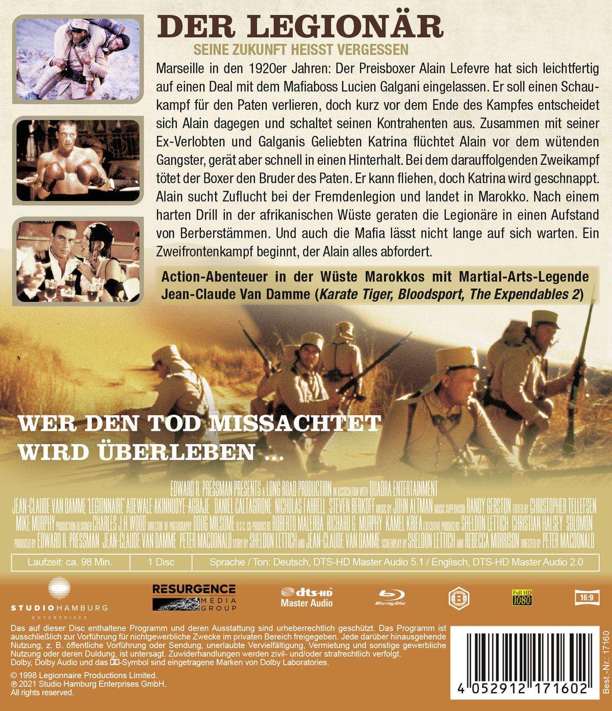 Legionär, Der - Seine Zukunft heißt vergessen (blu-ray)