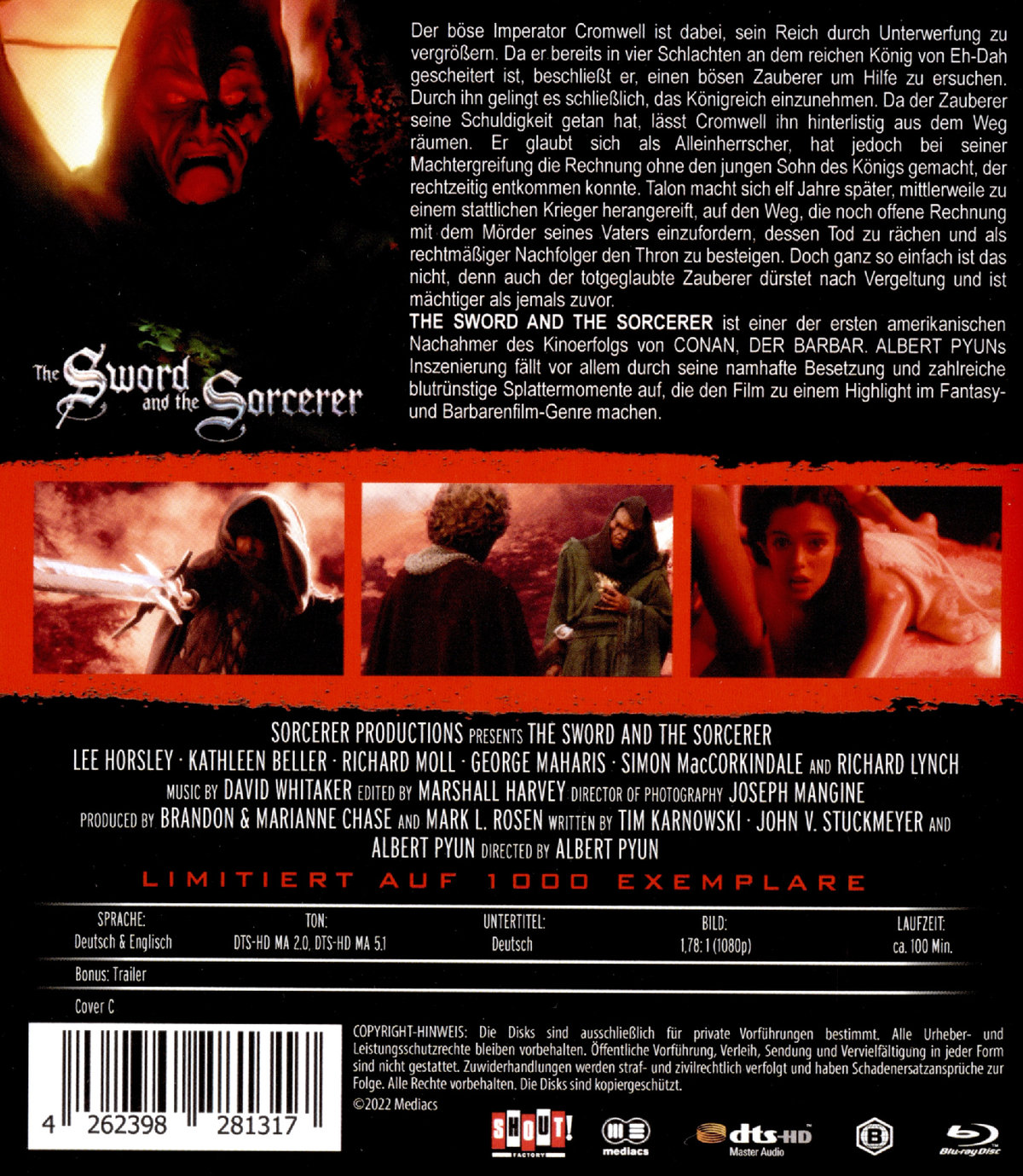 Sword and the Sorcerer, The - Uncut Edition (blu-ray)