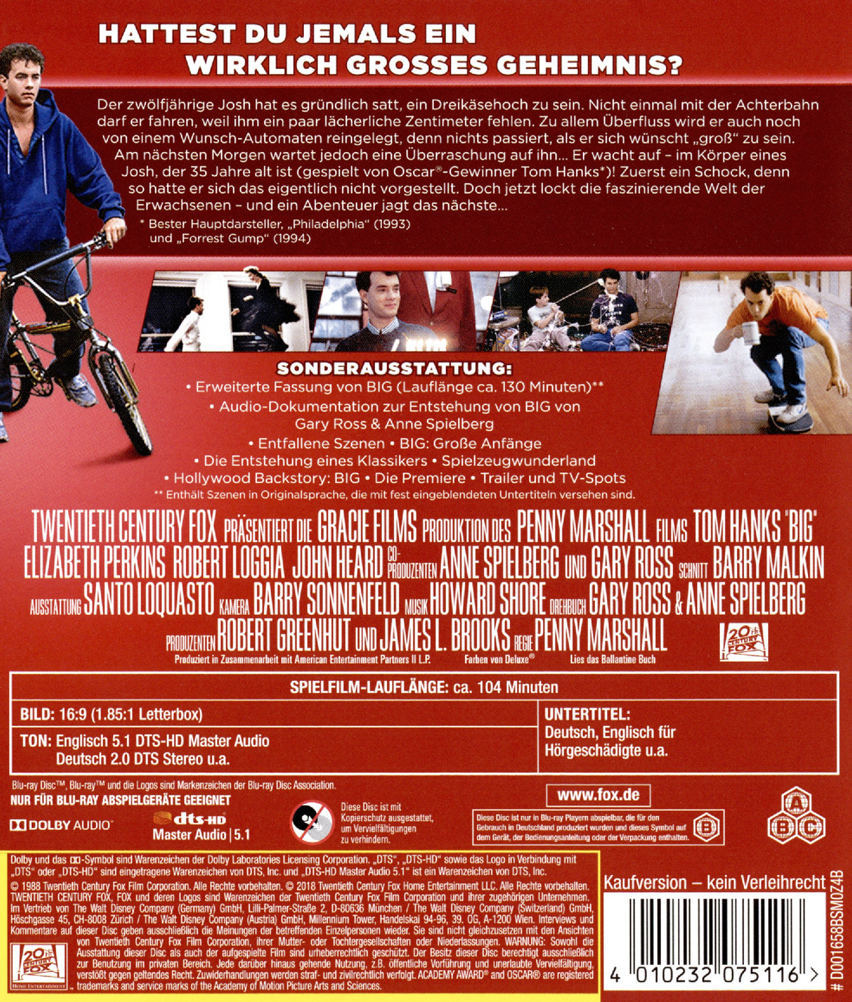 Big - Extended Cut (blu-ray)