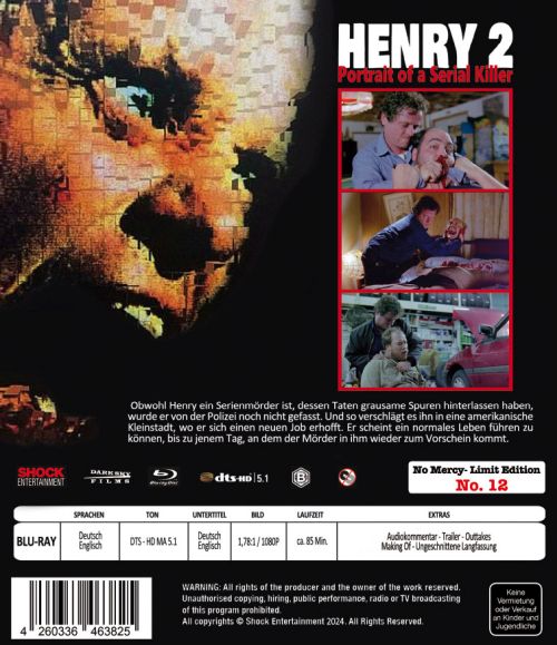 Henry - Portrait of a Serial Killer 2 - Uncut Edition (blu-ray)