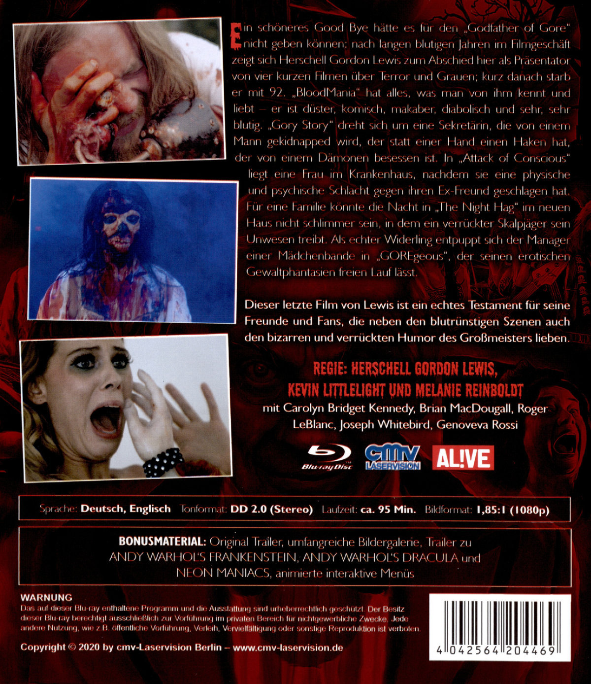 BloodMania - Herschell Gordon Lewis - Uncut Edition (blu-ray)