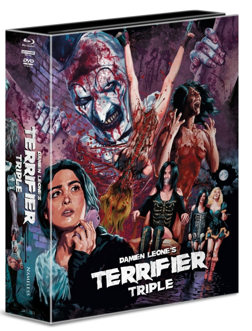 Terrifier 1-3 - Uncut Bigbook Mediabook Edition  (4K Ultra HD+blu-ray+DVD)