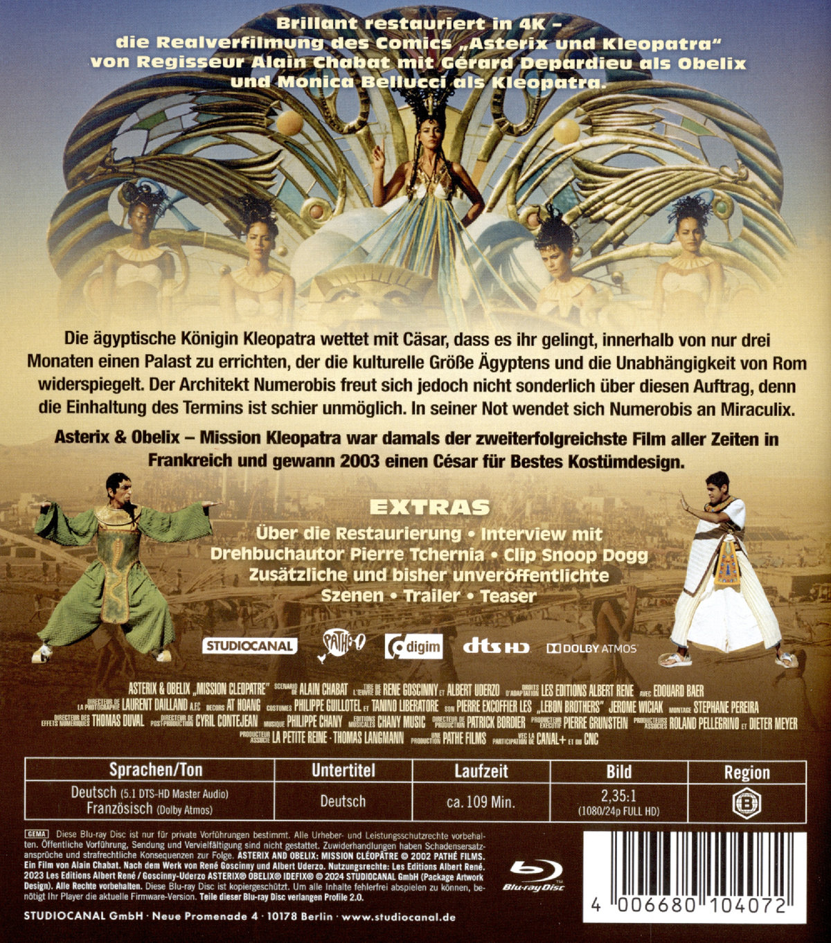 Asterix & Obelix - Mission Kleopatra  (Blu-ray Disc)