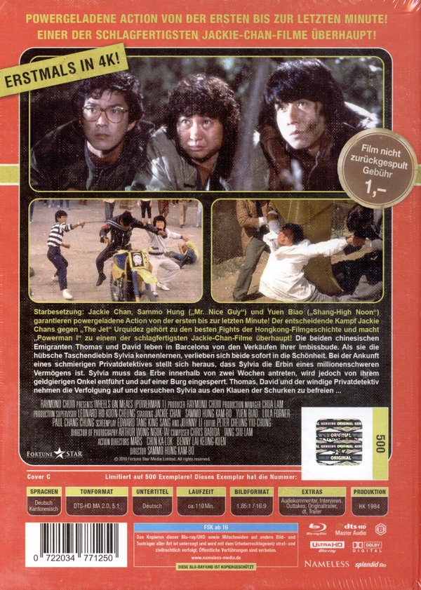 Powerman 1 – Wheels on Meals - Uncut Mediabook Edition  (4K Ultra HD+blu-ray) (C)