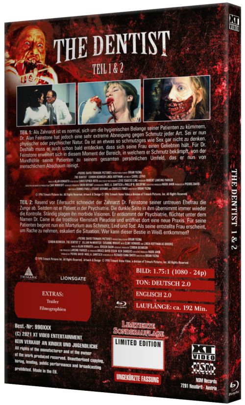 The Dentist 1+2 - Uncut Hartbox Edition (blu-ray) 