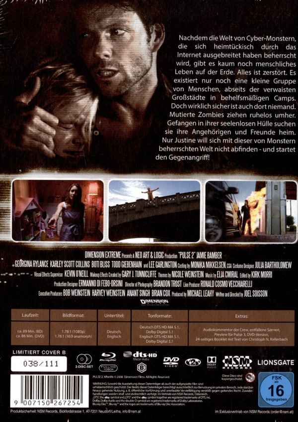 Pulse 2 - Afterlife - Uncut Mediabook Edition  (DVD+blu-ray) (B)