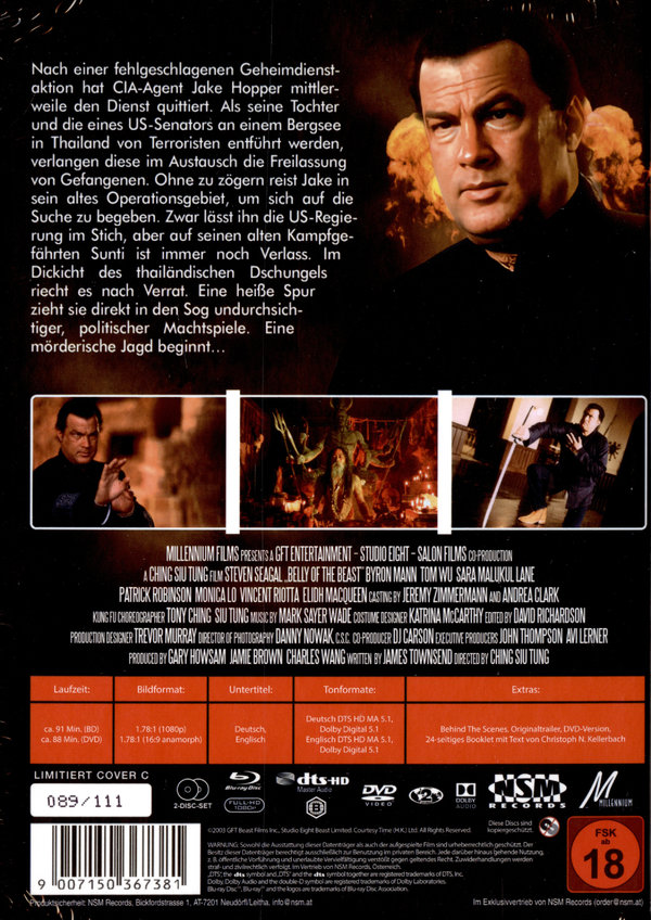 Belly of the Beast - Uncut Mediabook Edition  (DVD+blu-ray) (C)