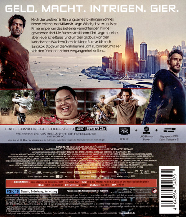 Largo Winch: Der Preis des Geldes  (4K Ultra HD)