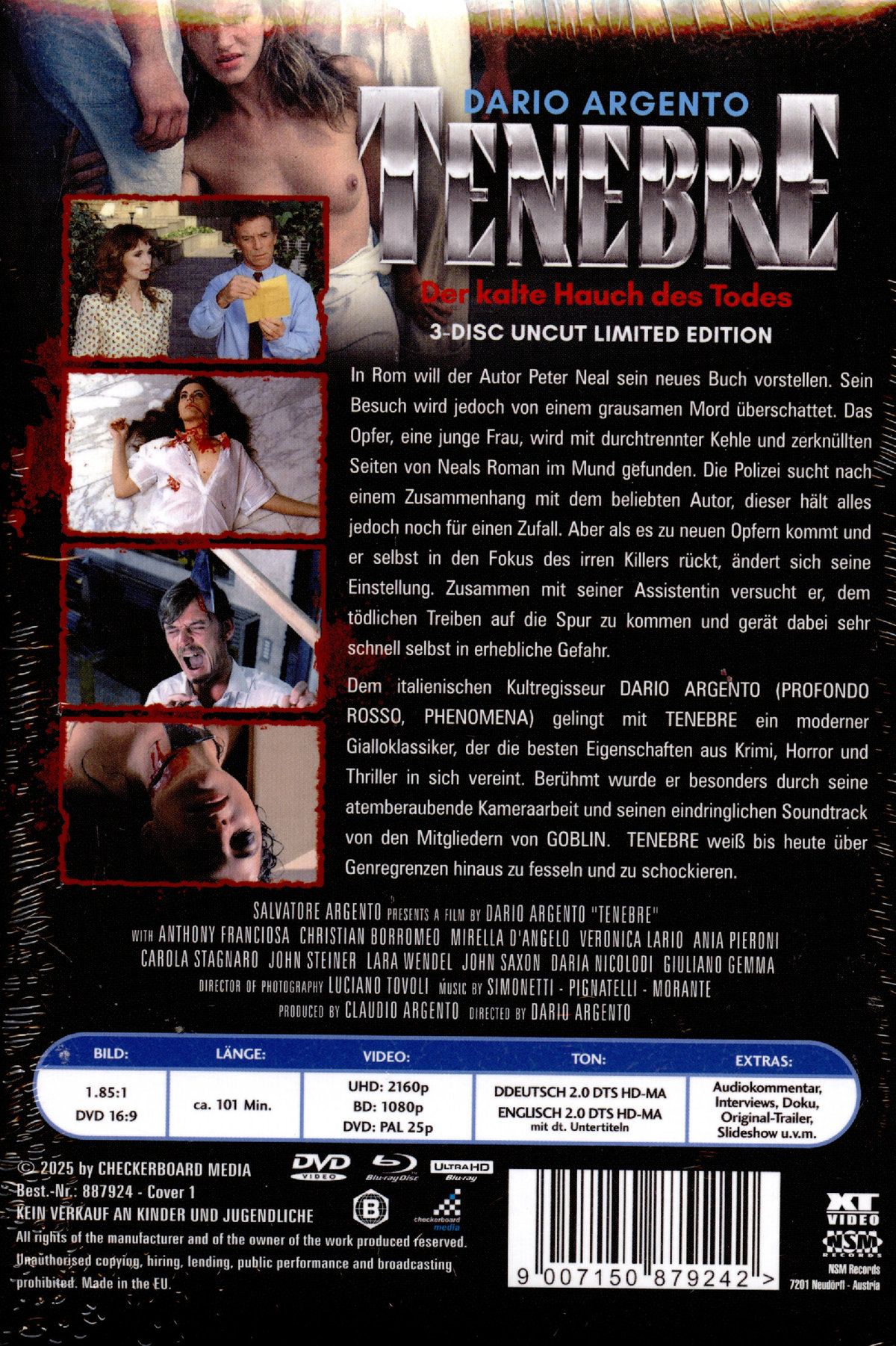 Tenebre - Uncut Mediabook Edition (4K Ultra HD+DVD+blu-ray) (1)