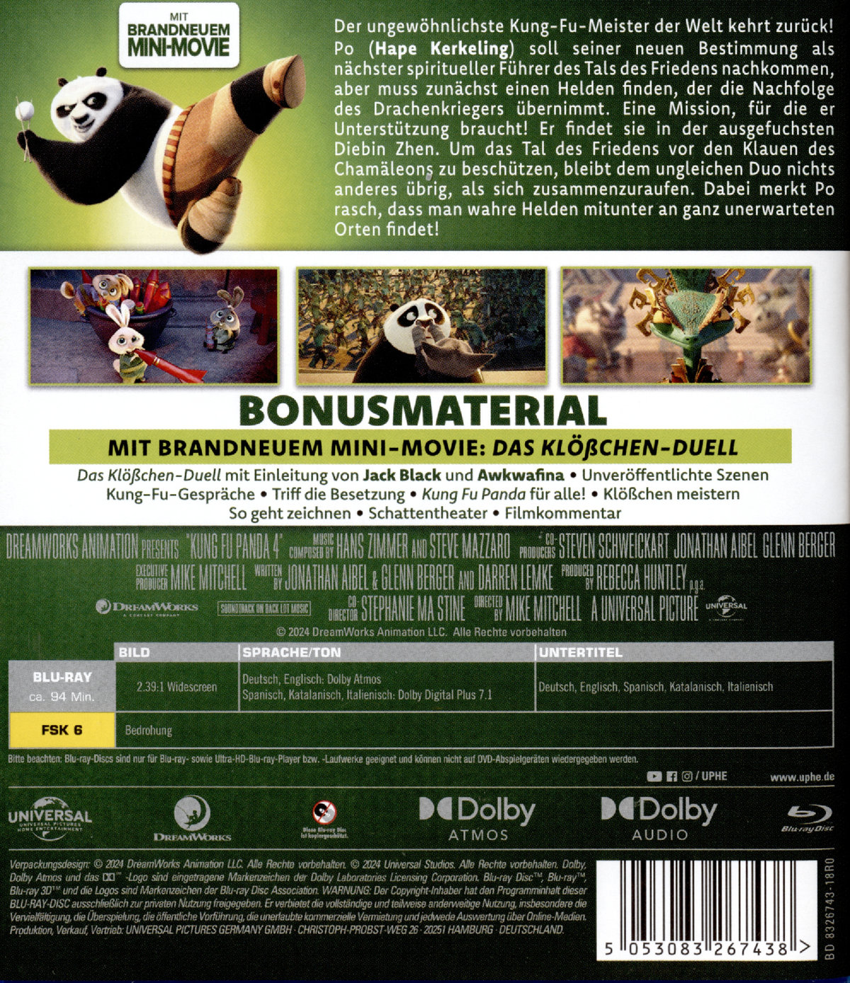 Kung Fu Panda 4  (Blu-ray Disc)