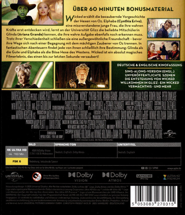 Wicked  (4K Ultra HD)